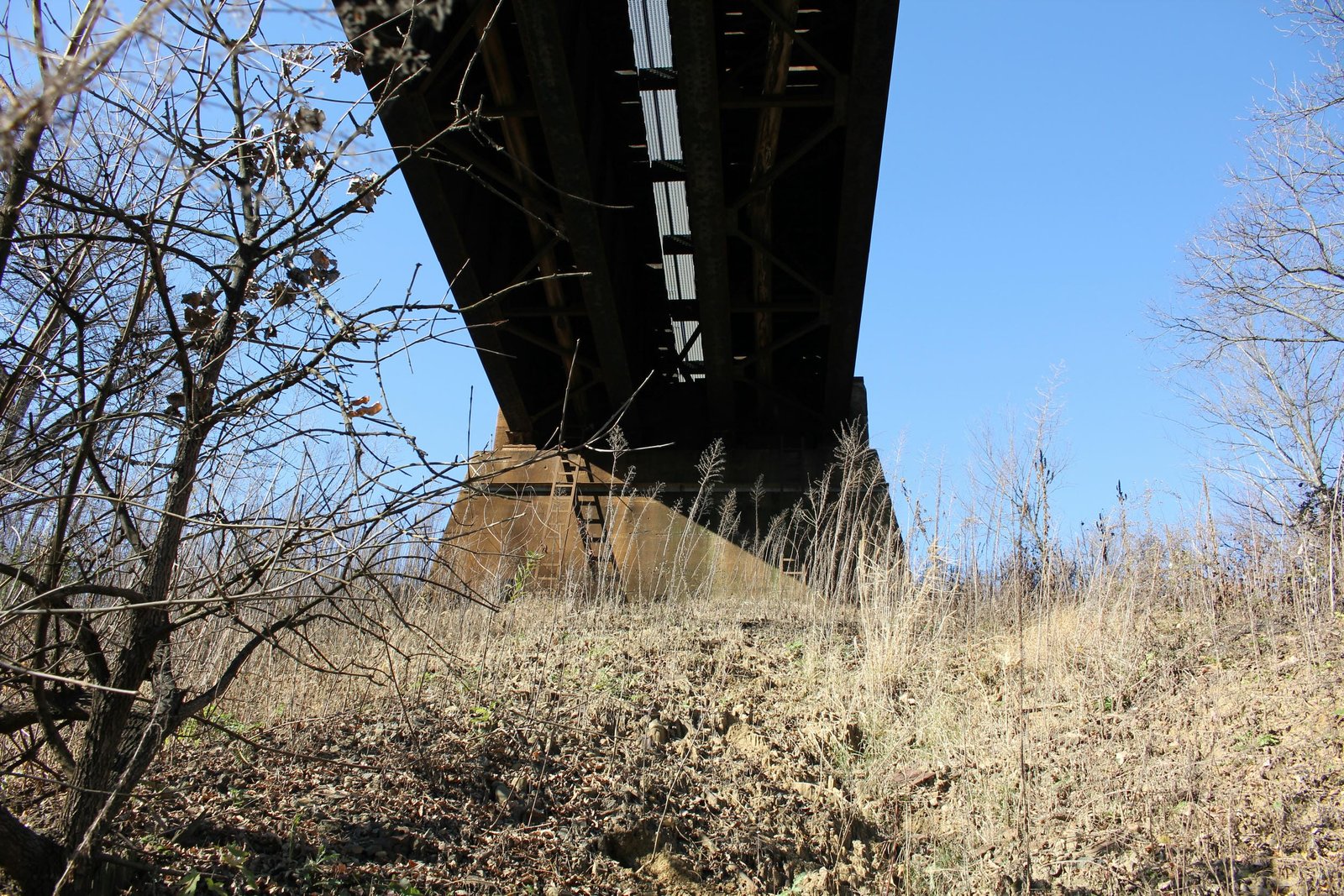 Under bridge